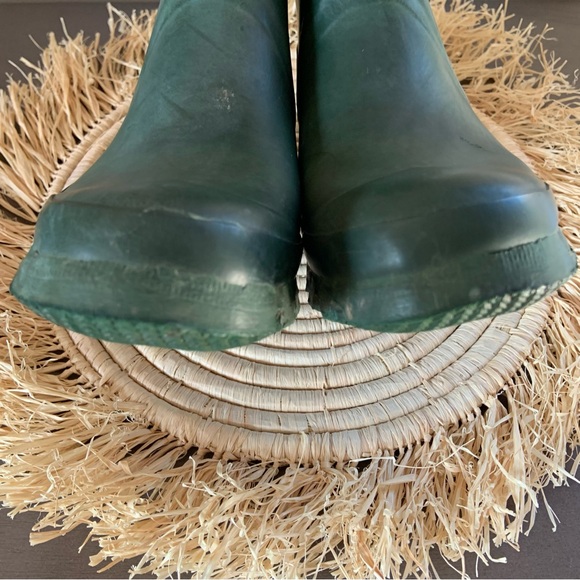 HUNTER Women's Original Matte Buckle Strap Rain Boots Dark Green Size 5 - Picture 6 of 16